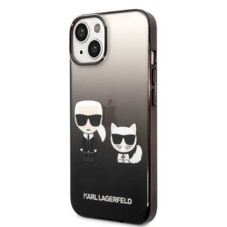 Husa iPhone 15 Plus / iPhone 14 Plus - Karl Lagerfeld Hardcase (KLHCP14MTGKCK) - Gradient Ikonik KarlandChoupette