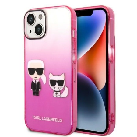 Husa iPhone 15 Plus / iPhone 14 Plus - Karl Lagerfeld Hardcase (KLHCP14MTGKCP) - Gradient Ikonik KarlandChoupette