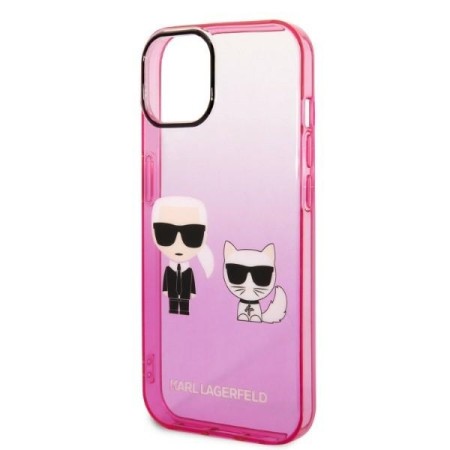 Husa iPhone 15 Plus / iPhone 14 Plus - Karl Lagerfeld Hardcase (KLHCP14MTGKCP) - Gradient Ikonik KarlandChoupette