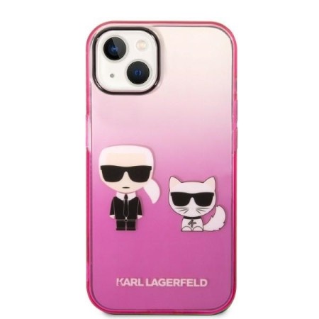 Husa iPhone 15 Plus / iPhone 14 Plus - Karl Lagerfeld Hardcase (KLHCP14MTGKCP) - Gradient Ikonik KarlandChoupette