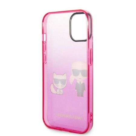 Husa iPhone 15 Plus / iPhone 14 Plus - Karl Lagerfeld Hardcase (KLHCP14MTGKCP) - Gradient Ikonik KarlandChoupette