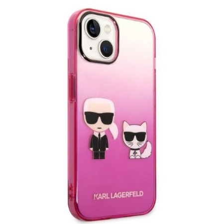 Husa iPhone 15 Plus / iPhone 14 Plus - Karl Lagerfeld Hardcase (KLHCP14MTGKCP) - Gradient Ikonik KarlandChoupette