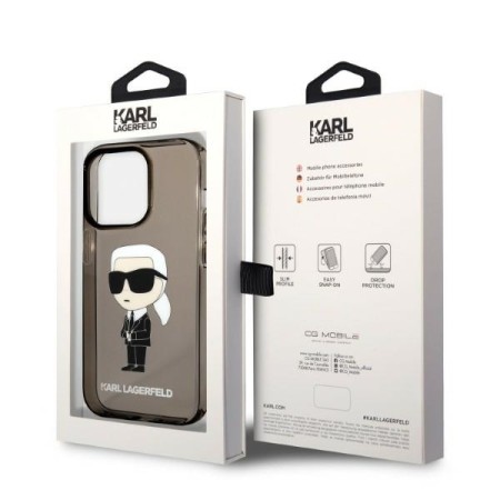 Husa iPhone 14 Pro Max - Karl Lagerfeld Hardcase (KLHCP14XHNIKTCK) - Ikonik Karl Lagerfeld