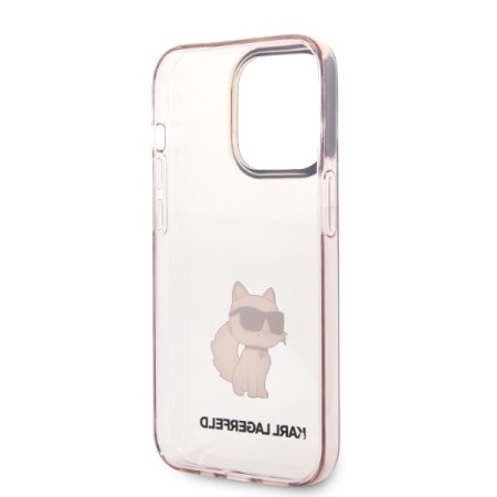 Husa iPhone 14 Pro Max - Karl Lagerfeld Hardcase (KLHCP14XHNCHTCP) - Pink Ikonik Choupette