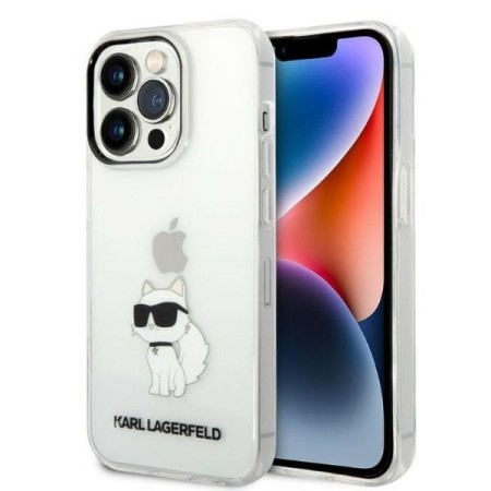 Husa iPhone 14 Pro Max - Karl Lagerfeld Hardcase Transparent (KLHCP14XHNCHTCT) - Ikonik Choupette