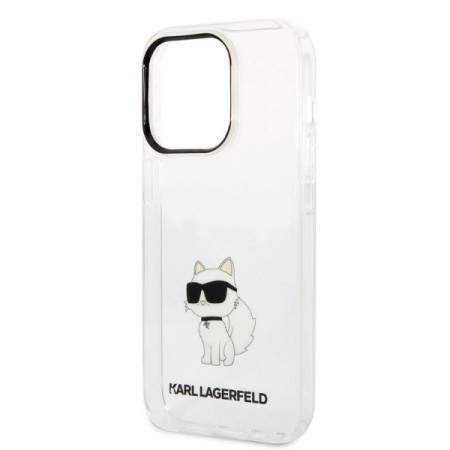 Husa iPhone 14 Pro Max - Karl Lagerfeld Hardcase Transparent (KLHCP14XHNCHTCT) - Ikonik Choupette