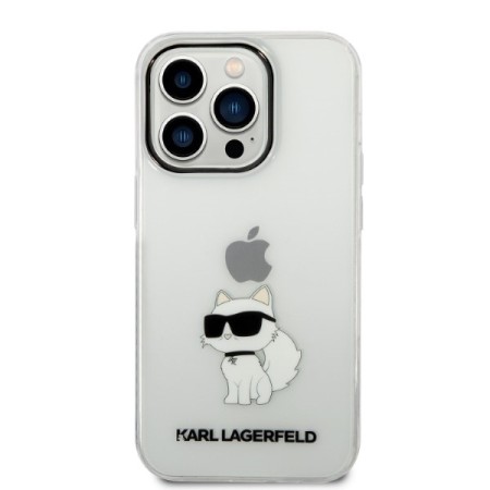 Husa iPhone 14 Pro Max - Karl Lagerfeld Hardcase Transparent (KLHCP14XHNCHTCT) - Ikonik Choupette