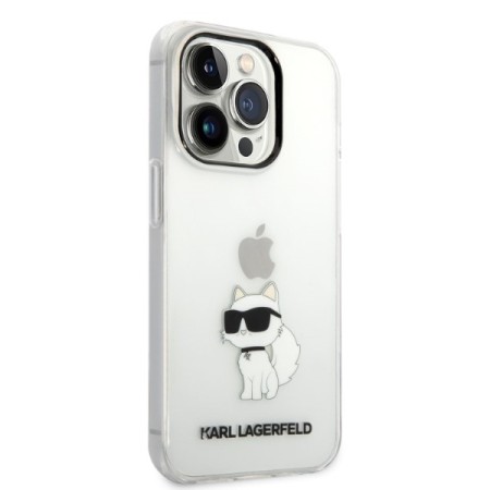 Husa iPhone 14 Pro Max - Karl Lagerfeld Hardcase Transparent (KLHCP14XHNCHTCT) - Ikonik Choupette