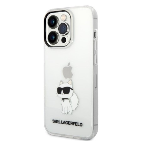 Husa iPhone 14 Pro Max - Karl Lagerfeld Hardcase Transparent (KLHCP14XHNCHTCT) - Ikonik Choupette