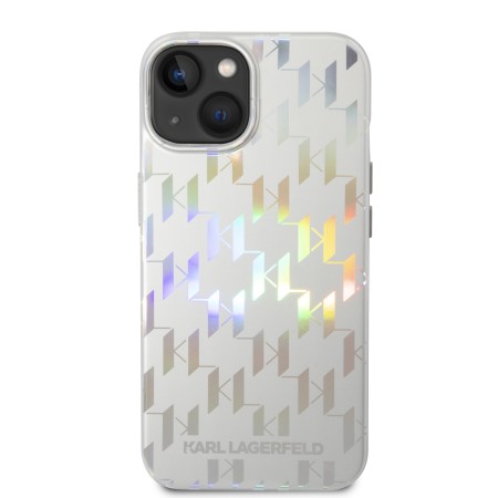 Husa iPhone 15 Plus / iPhone 14 Plus - Karl Lagerfeld Hardcase Monogram (KLHCP14MLGMMSV3) - Iridescent