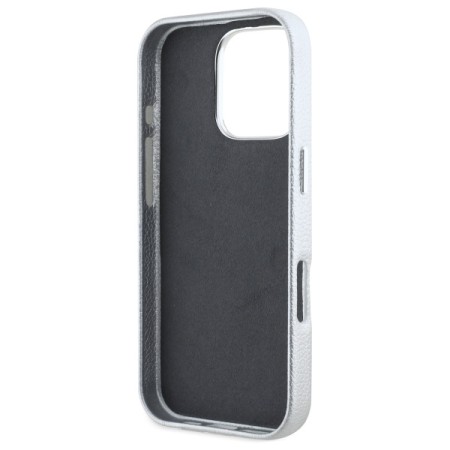 Husa iPhone 16 Pro Max - Karl Lagerfeld Hardcase Leather Hotel (KLHCP16XPGWCMKHG) - Grey RSG