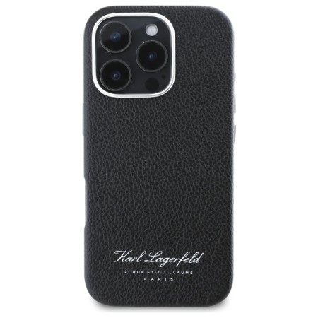 Husa iPhone 16 Pro Max - Karl Lagerfeld Hardcase Leather Hotel (KLHCP16XPGWCMKHK) - RSG