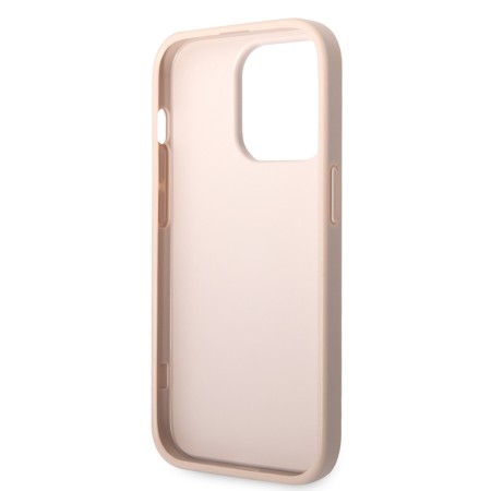 Husa pentru iPhone 15 Pro - Guess Hardcase 4G Big Metal Logo (GUHCP15L4GMGPI) - Pink