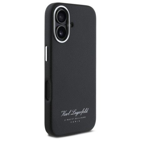 Husa iPhone 16 - Karl Lagerfeld Hardcase Leather Hotel (KLHCP16SPGWCMKHK) - RSG