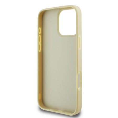 Husa iPhone 16 Pro - Karl Lagerfeld Hardcase Leather (KLHCP16LPFMFBKMD) - Metal Signature