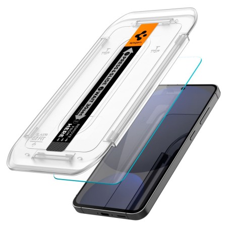 Folie pentru Samsung Galaxy S24 FE (set 2) - Spigen Glas.tR EZ FIT - Clear