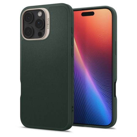 Husa pentru iPhone 16 Pro - Spigen Cyrill Kajuk MagSafe - Forest Green