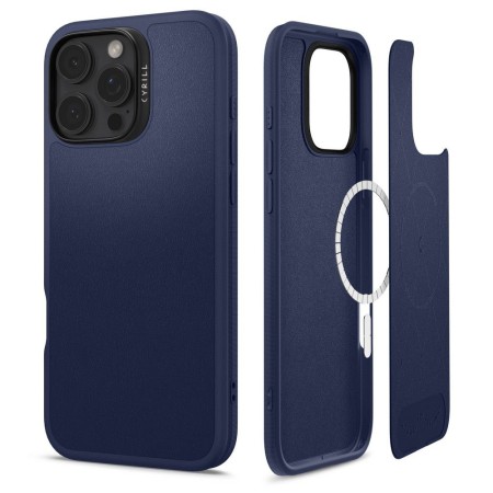 Husa pentru iPhone 16 Pro - Spigen Cyrill Kajuk MagSafe - Navy