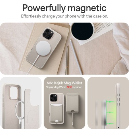 Husa pentru iPhone 16 Pro - Spigen Cyrill Kajuk Classic Charm MagSafe - Cream