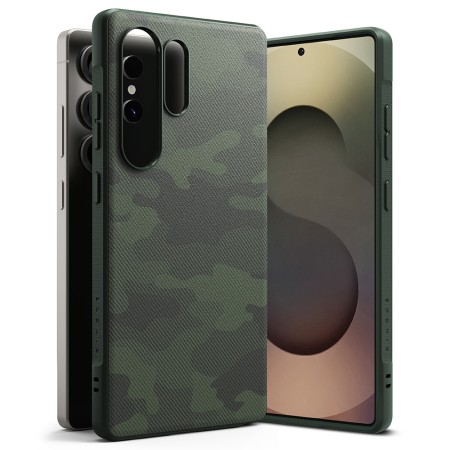 Husa pentru Samsung Galaxy S25 Ultra - Ringke Onyx Design - Camo Green