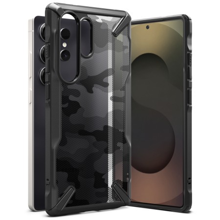 Husa pentru Samsung Galaxy S25 Ultra - Ringke Fusion X Design - Camo Black