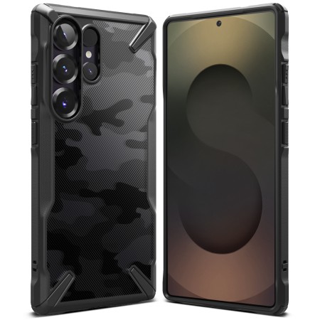 Husa pentru Samsung Galaxy S25 Ultra - Ringke Fusion X Design - Camo Black