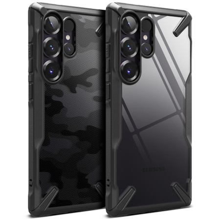 Husa pentru Samsung Galaxy S25 Ultra - Ringke Fusion X Design - Camo Black