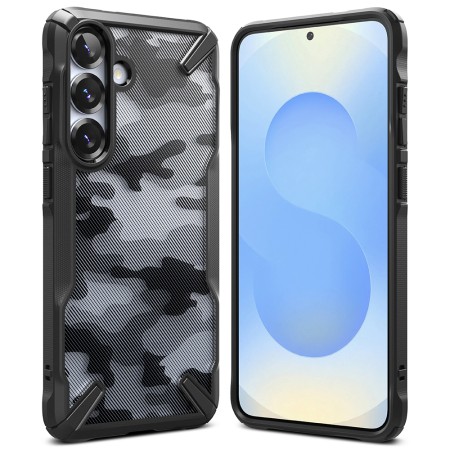 Husa pentru Samsung Galaxy S25 Plus - Ringke Fusion X Design - Camo Black