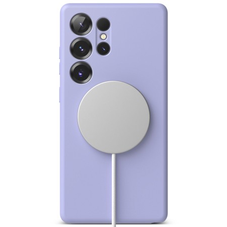 Husa pentru Samsung Galaxy S25 Ultra - Ringke Silicone Magnetic MagSafe - Lavender