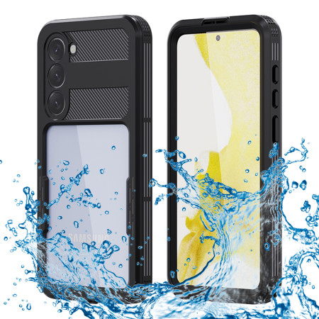 Husa pentru Samsung Galaxy S23 Plus, ShellBox Waterproof IP68, Black