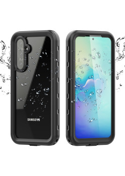 Husa pentru Samsung Galaxy A54, ShellBox Waterproof IP68, Black