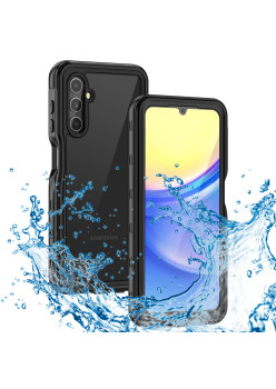 Husa pentru Samsung Galaxy A15 4G / A15 5G, ShellBox Waterproof IP68, Black