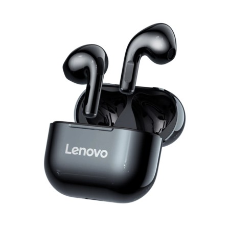 Casti Fara Fir, Wireless, Half-In-Ear - Lenovo LivePods (LP40) - Black