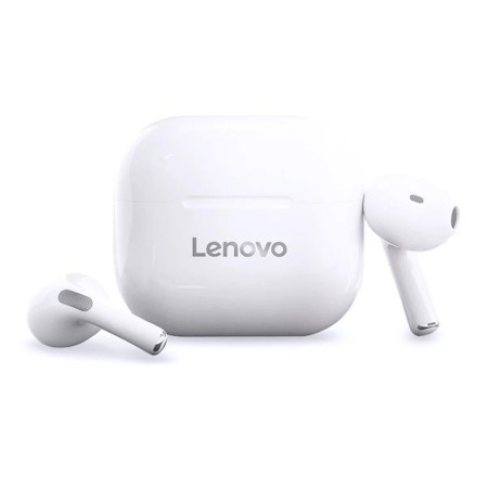 Casti Fara Fir, Wireless, Half-In-Ear - Lenovo LivePods (LP40) - White