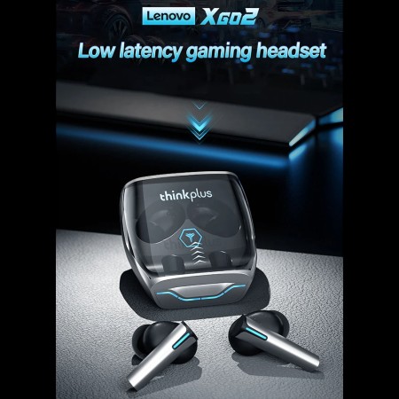 Casti Bluetooth 5.0 pentru Gaming - Lenovo XG02 - Black