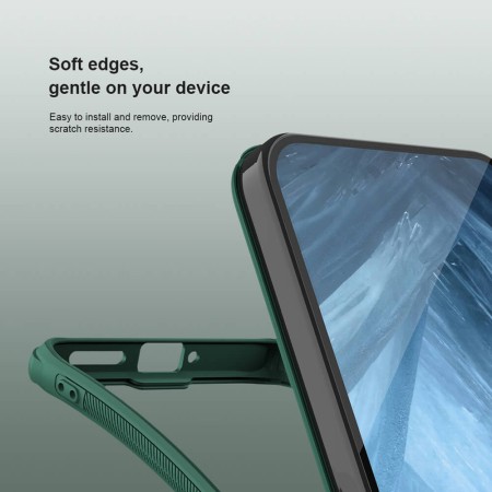 Husa pentru Google Pixel 9 / 9 Pro - Nillkin Super Frosted Shield Pro Magnetic - Deep Green