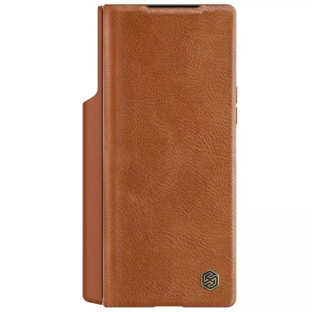 Husa pentru Samsung Galaxy Z Fold6 - Nillkin Qin Pro Leather Case - Brown