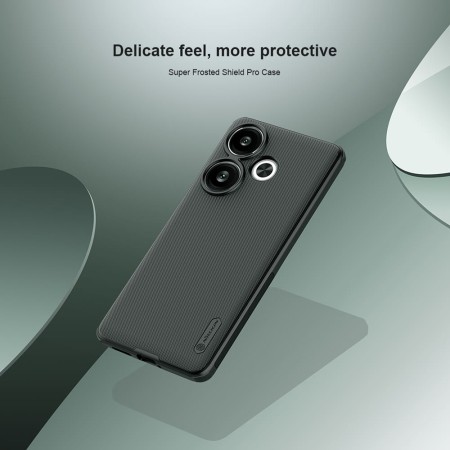 Husa pentru Xiaomi Poco F6 - Nillkin Super Frosted Shield Pro - Deep Green