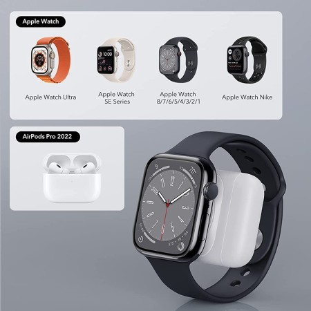 Incarcator Portabil pentru Apple Watch, AirPods Pro 2, Fast Charging - ESR - Black