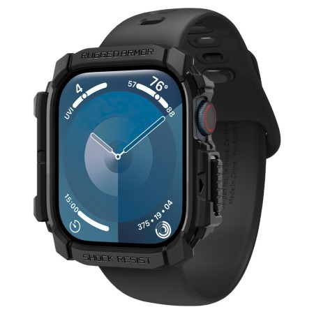 Husa pentru Apple Watch 10 42mm - Spigen Rugged Armor - Black