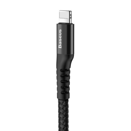 Cablu de Date USB la Lightning 2A, 1m - Baseus Fish Eye (CALSR-01) - Black