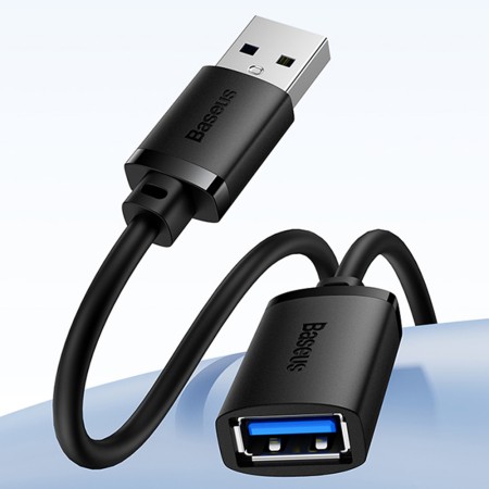 Cablu Extensie USB la USB, 5m - Baseus (B00631103111-05) - Black