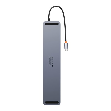 Hub USB-C la HDMI, USB3.0x3, Type-C, VGA+SD/TF, RJ45, Type-C, Jack - Baseus (WKSX030013) - Black