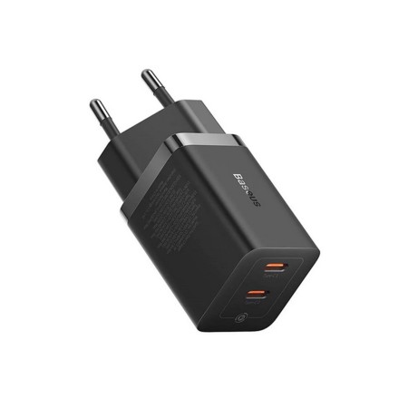 Incarcator 2x Type-C, GaN, Fast Charging, 40W - Baseus (CCGP180101) - Black