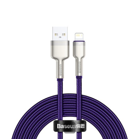 Cablu de Date USB la Lightning 2.4A, 2m - Baseus Cafule (CALJK-B05) - Purple