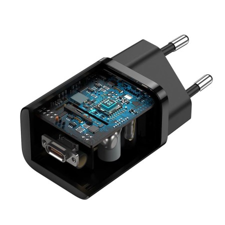 Incarcator Priza, USB-C, 25W - Baseus Super Si 1C (CCSP020101) - Black