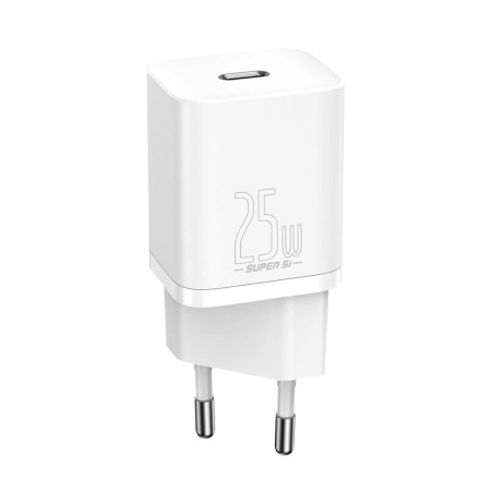 Incarcator Priza, USB-C, 25W - Baseus Super Si 1C (CCSP020102) - White