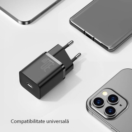 Incarcator Priza, USB-C, 30W - Baseus Super Si (CCSUP-J01) - Black