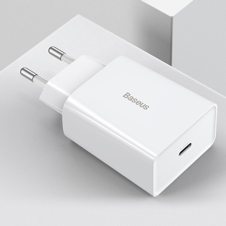 Incarcator USB-C, 20W - Baseus Speed Mini (CCFS-SN02) - White