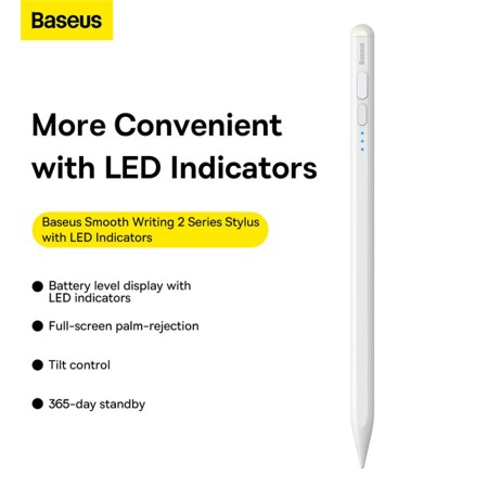 Stylus Pen pentru iPad - Baseus (SXBC060202) - White